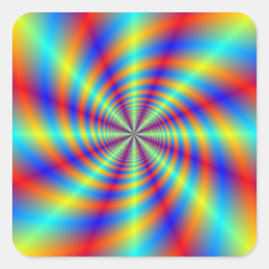 Psychedelic Whirl Sticker (Vorderseite)