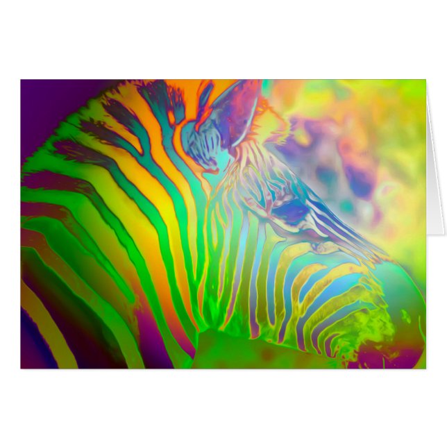 Psychedelic Wild Life Zebra (Vorderseite (Horizontal))