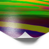 Psychedelic Wild Life Zebra Fotodruck (Ecke)