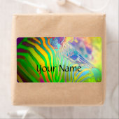 Psychedelic Wild Life Zebra + Ihr Text (Insitu)