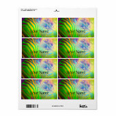 Psychedelic Wild Life Zebra + Ihr Text (Vorne)