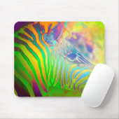 Psychedelic Wild Life Zebra Mousepad (Mit Mouse)