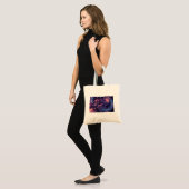 psychedelic witch totebag tragetasche (Vorderseite (Model))