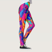 Psychedelic Wolf Majestät Leggings (Rechts)