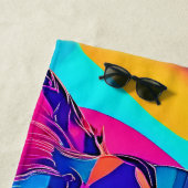 Psychedelic Wolf Majestät Strandtuch (Beispiel)