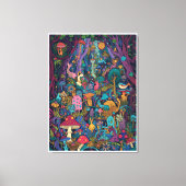 Psychedelic woodland canvas print leinwanddruck (Vorderseite)