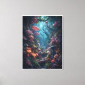 Psychedelic woodland canvas print leinwanddruck (Vorderseite)