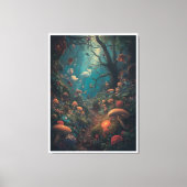 Psychedelic woodland canvas print leinwanddruck (Vorderseite)