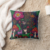 Psychedelic woodland cushion kissen (Decke)