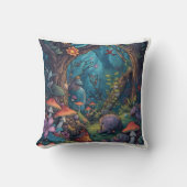 Psychedelic woodland cushion kissen (Vorderseite)