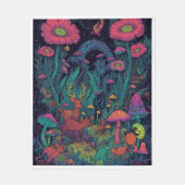 Psychedelic woodland fleece blanket (Vorderseite)