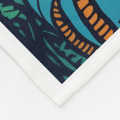 Psychedelic woodland fleece blanket (Ecke)