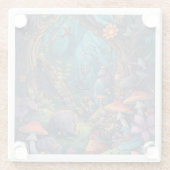 Psychedelic woodland glass coaster glasuntersetzer (Rückseite)