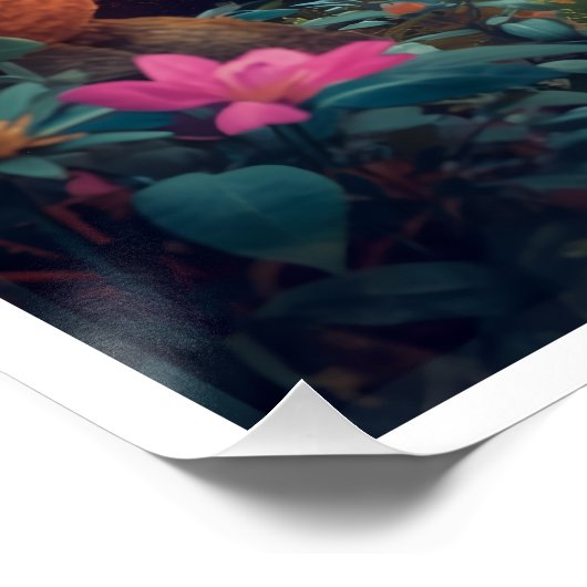 psychedelic woodland poster (Ecke)