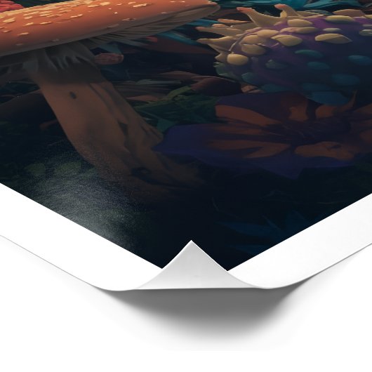 Psychedelic woodland poster (Ecke)