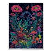 Psychedelic woodland poster (Vorderseite)