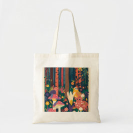 Psychedelic woodland tote bag tragetasche