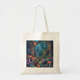 Psychedelic woodland tote bag tragetasche