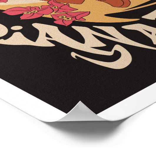 Psychedelic Zamrock WITCH Indianapolis Poster (Ecke)