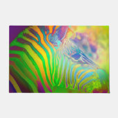 Psychedelic Zebra + Ihre Ideen Fußmatte (Vorderseite)