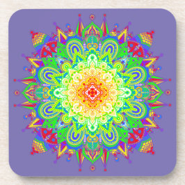 Psychedelic Zen Mandala Abstrakt Art Getränkeuntersetzer