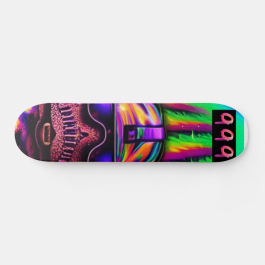 Psychedelic Zombie 999 Skateboard (Horizontal)