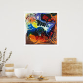 Psychedelica # 1 poster (Küche)