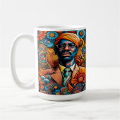 Psychedelica Abstrakt American Man Kaffeetasse (Links)