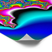 Psychedelica - Fraktal Poster (Ecke)