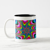 Psychedelica - Fraktal-Tasse Zweifarbige Tasse (Links)