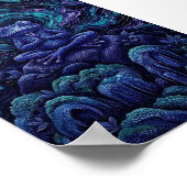PsychedelicWaves Poster (Ecke)