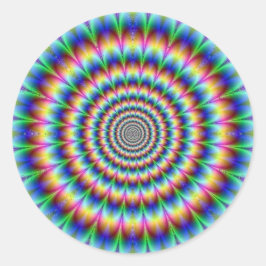 Psychedelie Runder Aufkleber