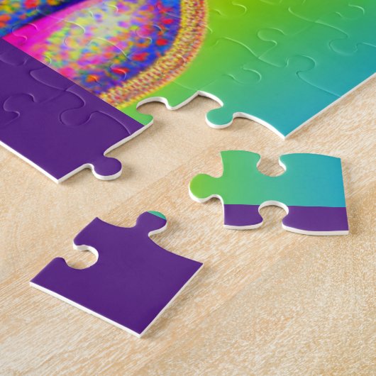 PSYCHEDELIKER HUND PUZZLE MIT PERSONALISIERTEM NAM (Seite)