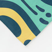 Psychedelisch Abstrakt Fleecedecke (Ecke)