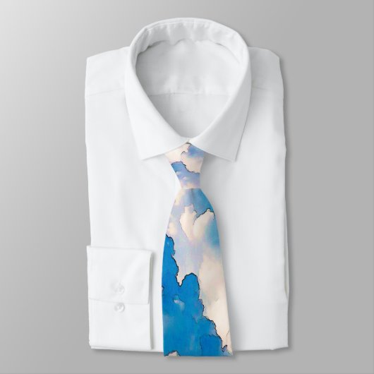 Psychedelisch Abstrakt Flying Hot Air Ballon Krawatte (Gebunden)