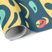 Psychedelisch Abstrakt Geschenkpapier (Rolleneckpunkt)