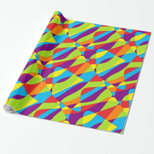 Psychedelisch Abstrakt Geschenkpapier (Ungerollt)