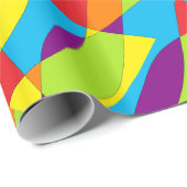 Psychedelisch Abstrakt Geschenkpapier (Rolleneckpunkt)