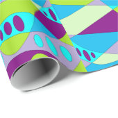 Psychedelisch Abstrakt Geschenkpapier (Rolleneckpunkt)