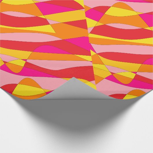 Psychedelisch Abstrakt Geschenkpapier (Ecke)