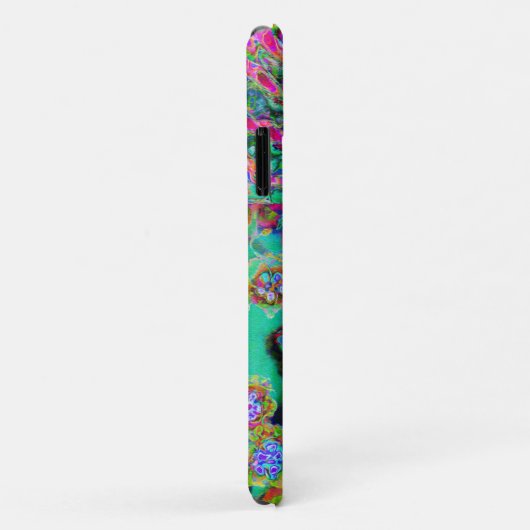 Psychedelisch Abstrakt Groovy Lila Sedum Case-Mate iPhone Hülle (Hinten/Rechts)