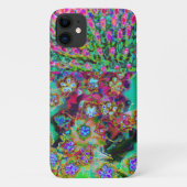 Psychedelisch Abstrakt Groovy Lila Sedum Case-Mate iPhone Hülle (Rückseite)