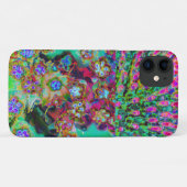 Psychedelisch Abstrakt Groovy Lila Sedum Case-Mate iPhone Hülle (Rückseite (Horizontal))