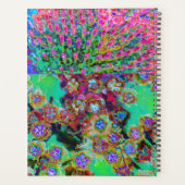 Psychedelisch Abstrakt Groovy Lila Sedum Planer (Rückseite)