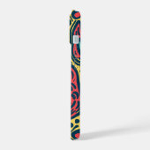 Psychedelisch Abstrakt iPhone 15 Hülle (Linke Seite)