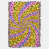 Psychedelisch, Abstrakt Vortex-Wirbel-Blanket Decke (Vorderseite Vertikal)