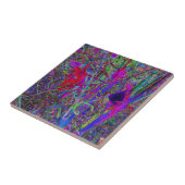 Psychedelisch Abstrakte Regenbogenfarben Lily Gard Fliese (Seite)