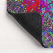 Psychedelisch Abstrakte Regenbogenfarben Lily Gard Mousepad (Ecke)