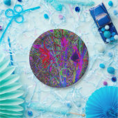 Psychedelisch Abstrakte Regenbogenfarben Lily Gard Pappteller (Party)
