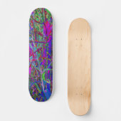 Psychedelisch Abstrakte Regenbogenfarben Lily Gard Skateboard (Vorderseite)